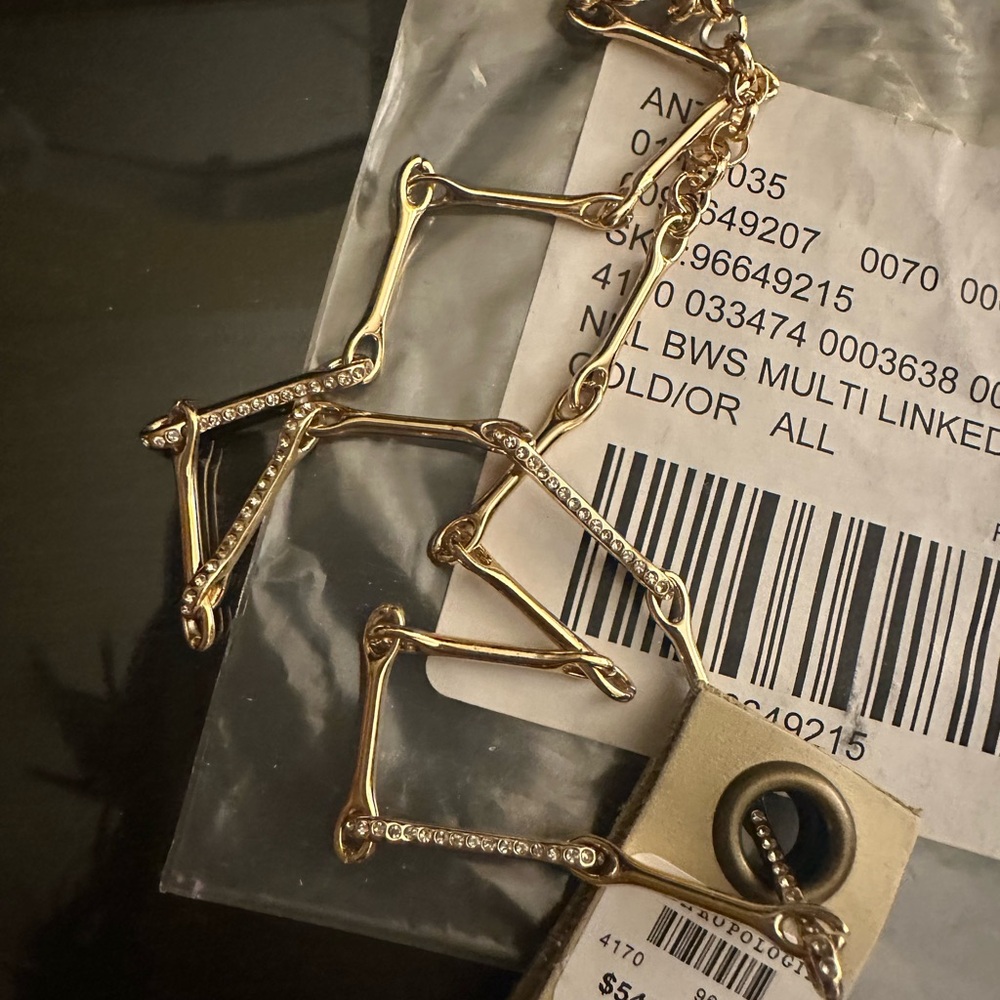 Gold Multi-Linked Bracelet - Picture 2 of 2